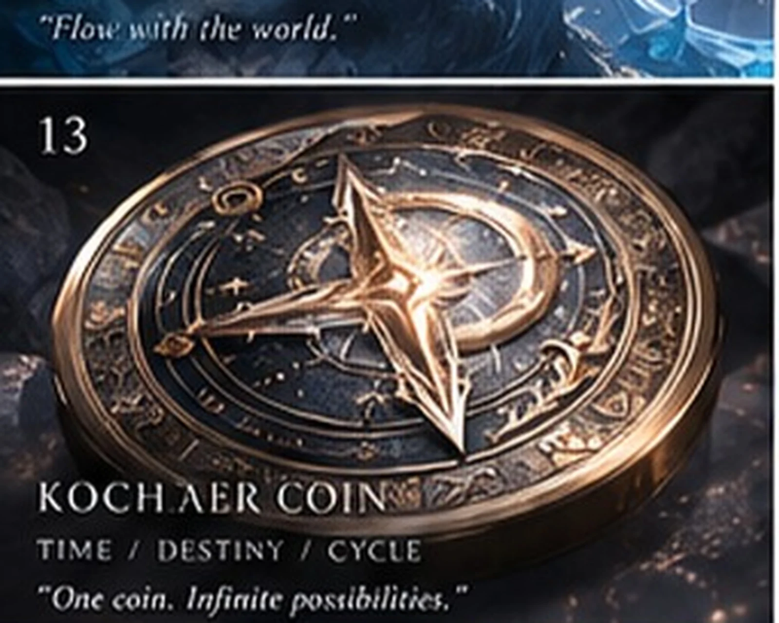 Kochaer ancient coin · prop study · Sanjiesan concept artwork