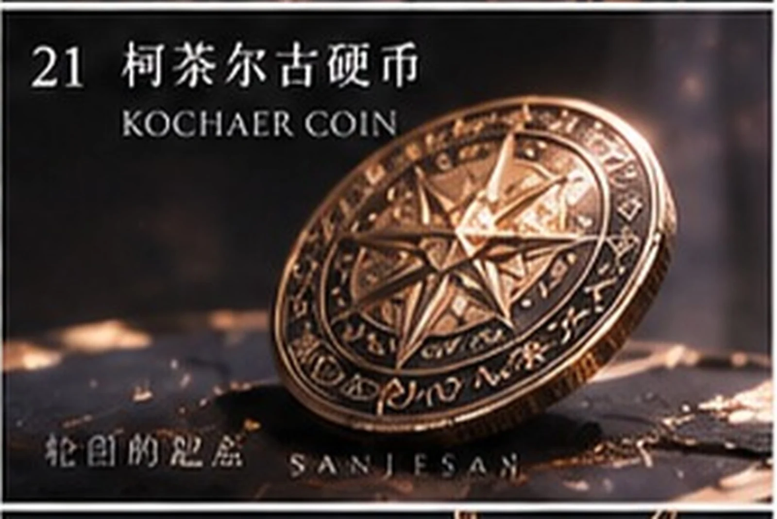 Kochaer ancient coin · prop study · Sanjiesan concept artwork