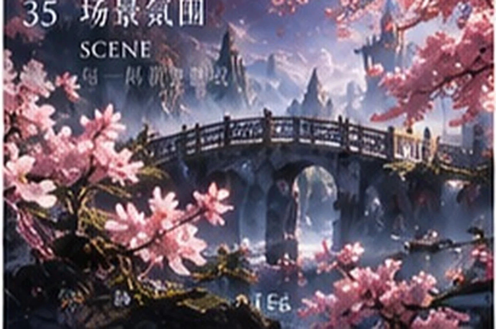 Across worlds · narrative composition · Sanjiesan concept artwork